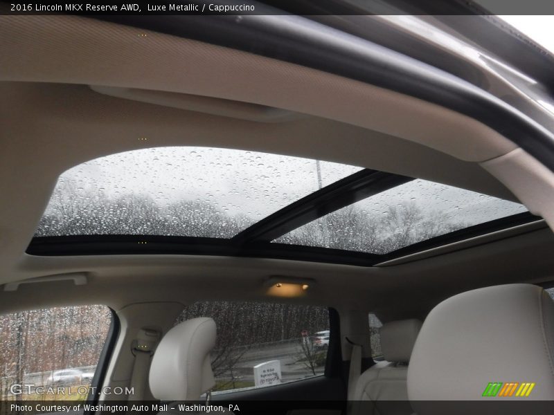Sunroof of 2016 MKX Reserve AWD