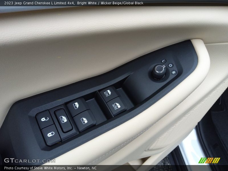 Bright White / Wicker Beige/Global Black 2023 Jeep Grand Cherokee L Limited 4x4