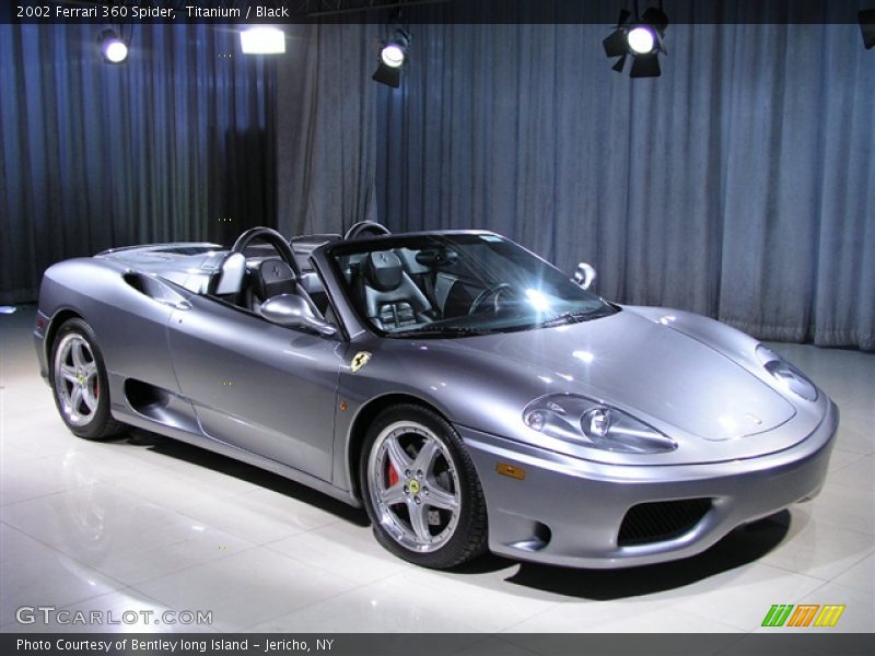 Titanium / Black 2002 Ferrari 360 Spider