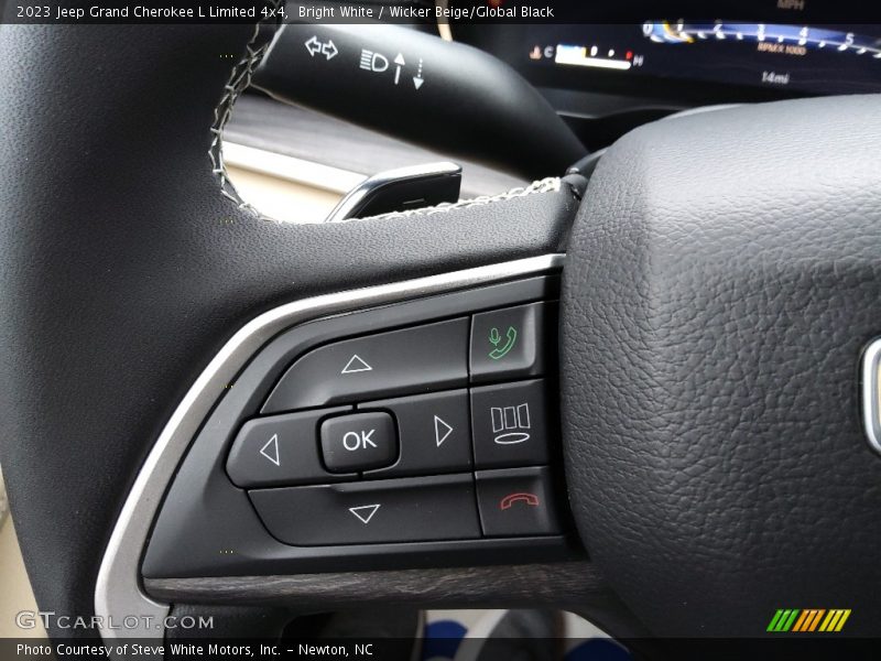 Bright White / Wicker Beige/Global Black 2023 Jeep Grand Cherokee L Limited 4x4