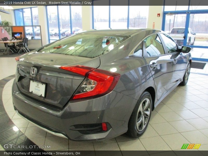 Modern Steel Metallic / Gray 2019 Honda Civic LX Sedan