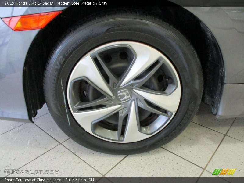 Modern Steel Metallic / Gray 2019 Honda Civic LX Sedan
