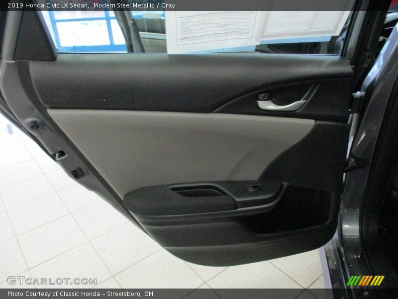 Modern Steel Metallic / Gray 2019 Honda Civic LX Sedan