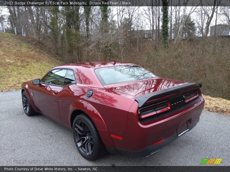 Octane Red Pearl / Black 2022 Dodge Challenger R/T Scat Pack Widebody