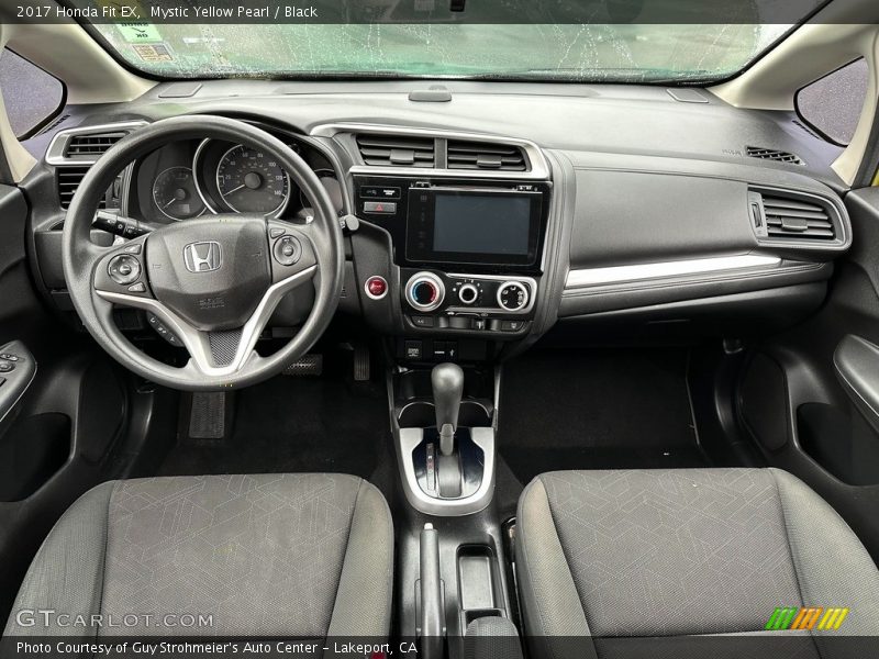Mystic Yellow Pearl / Black 2017 Honda Fit EX