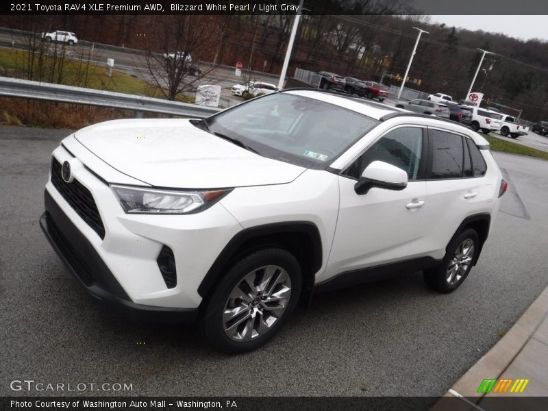  2021 RAV4 XLE Premium AWD Blizzard White Pearl