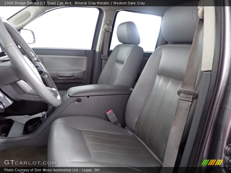 Mineral Gray Metallic / Medium Slate Gray 2006 Dodge Dakota SLT Quad Cab 4x4