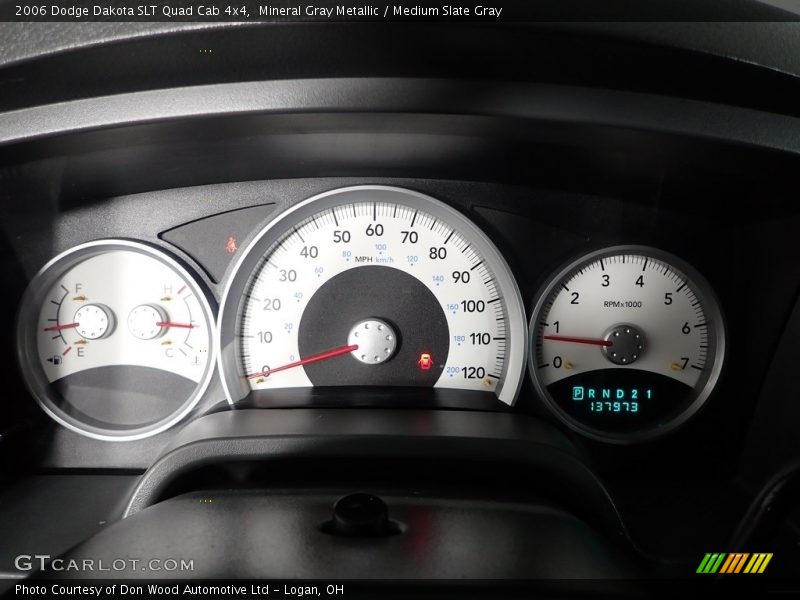 Mineral Gray Metallic / Medium Slate Gray 2006 Dodge Dakota SLT Quad Cab 4x4