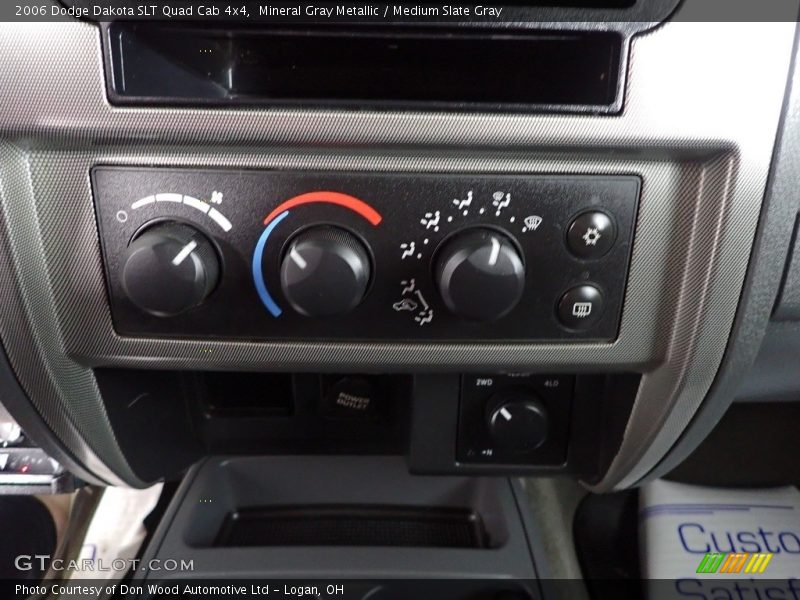 Mineral Gray Metallic / Medium Slate Gray 2006 Dodge Dakota SLT Quad Cab 4x4