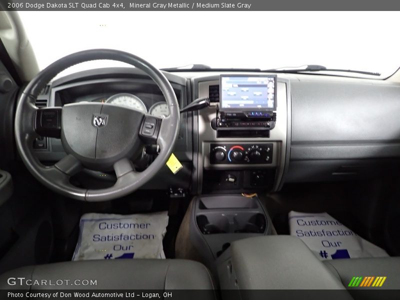 Mineral Gray Metallic / Medium Slate Gray 2006 Dodge Dakota SLT Quad Cab 4x4