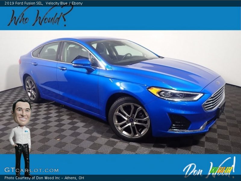 Velocity Blue / Ebony 2019 Ford Fusion SEL