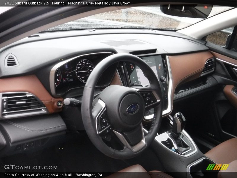 Dashboard of 2021 Outback 2.5i Touring
