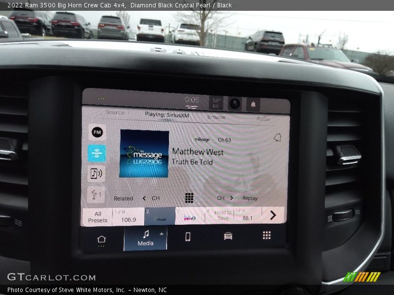 Diamond Black Crystal Pearl / Black 2022 Ram 3500 Big Horn Crew Cab 4x4