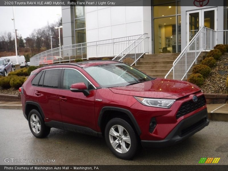 Front 3/4 View of 2020 RAV4 XLE AWD Hybrid