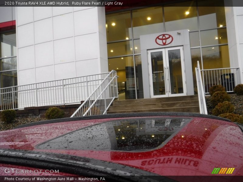 Ruby Flare Pearl / Light Gray 2020 Toyota RAV4 XLE AWD Hybrid