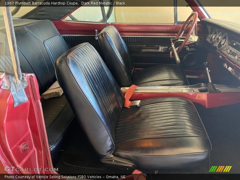 Dark Red Metallic / Black 1967 Plymouth Barracuda Hardtop Coupe