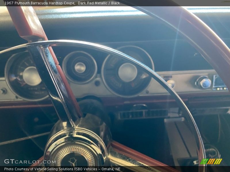 Dark Red Metallic / Black 1967 Plymouth Barracuda Hardtop Coupe