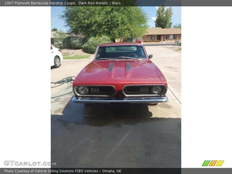 Dark Red Metallic / Black 1967 Plymouth Barracuda Hardtop Coupe