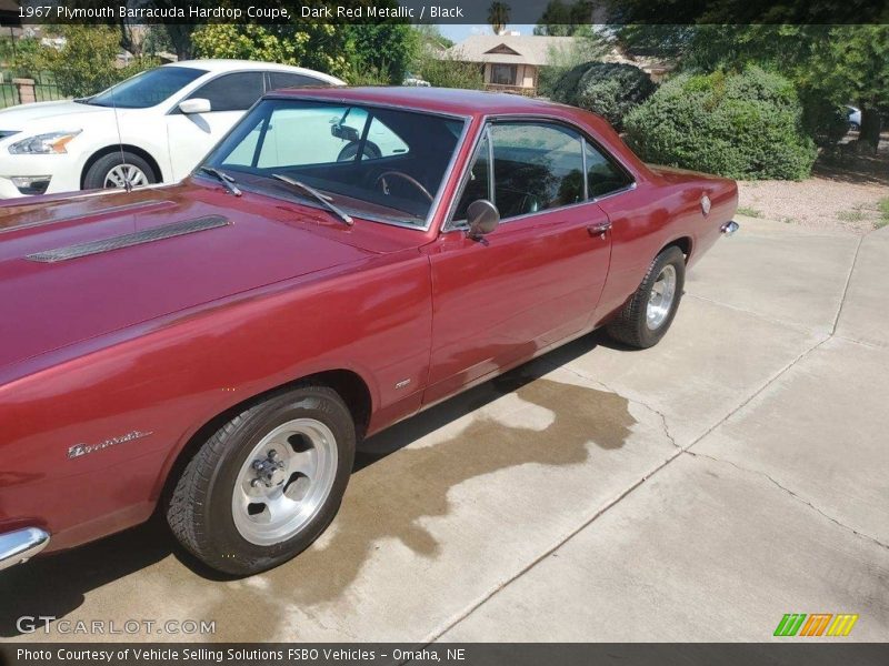 Dark Red Metallic / Black 1967 Plymouth Barracuda Hardtop Coupe