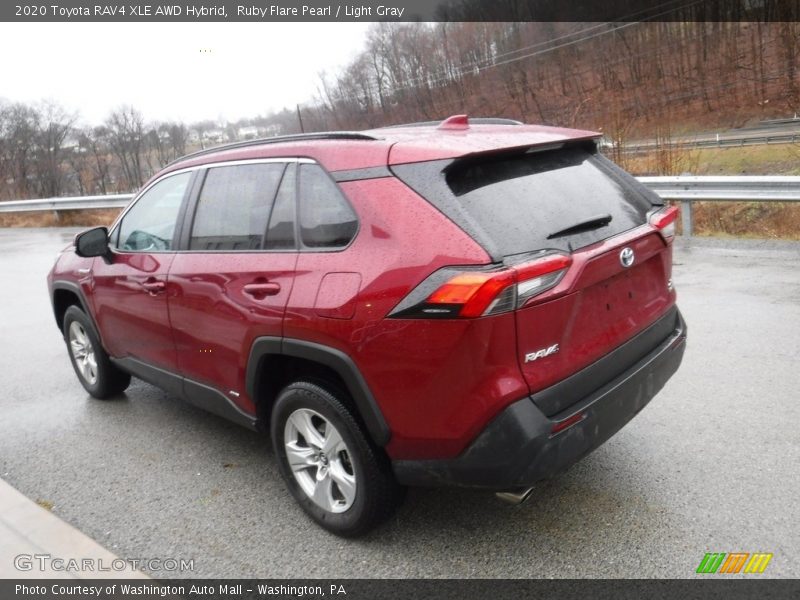 Ruby Flare Pearl / Light Gray 2020 Toyota RAV4 XLE AWD Hybrid