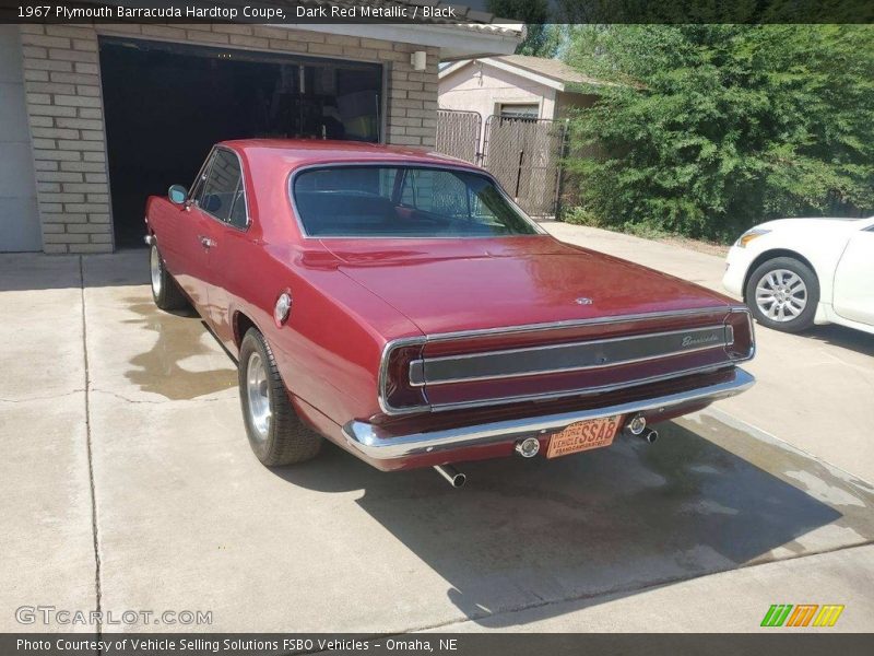 Dark Red Metallic / Black 1967 Plymouth Barracuda Hardtop Coupe