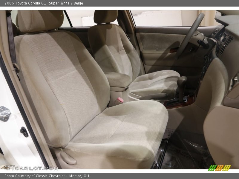 Super White / Beige 2006 Toyota Corolla CE