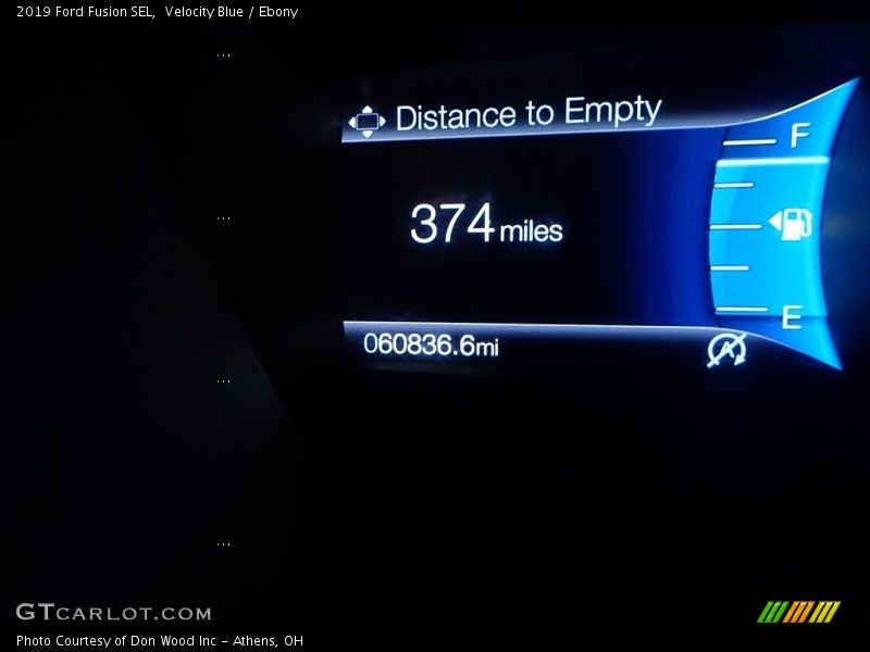 Velocity Blue / Ebony 2019 Ford Fusion SEL