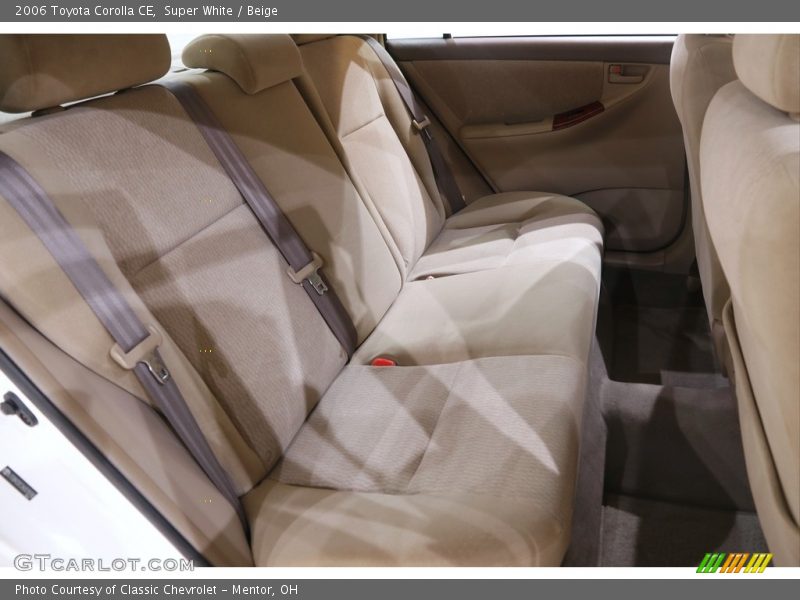 Super White / Beige 2006 Toyota Corolla CE