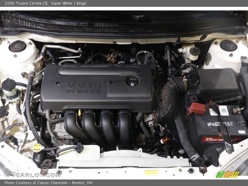 Super White / Beige 2006 Toyota Corolla CE