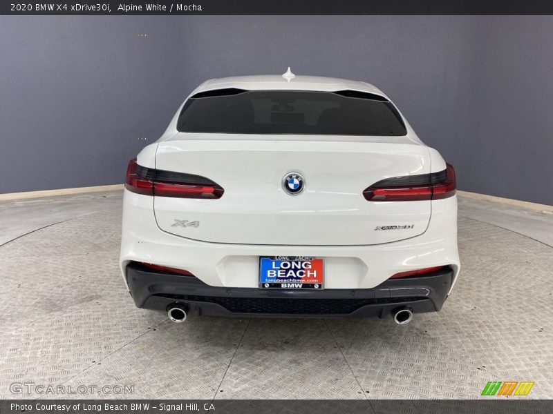 Alpine White / Mocha 2020 BMW X4 xDrive30i