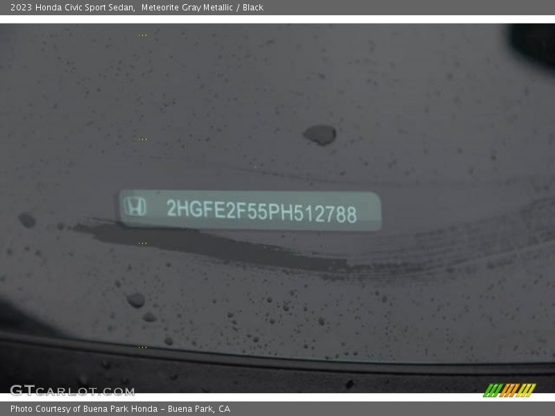 Meteorite Gray Metallic / Black 2023 Honda Civic Sport Sedan