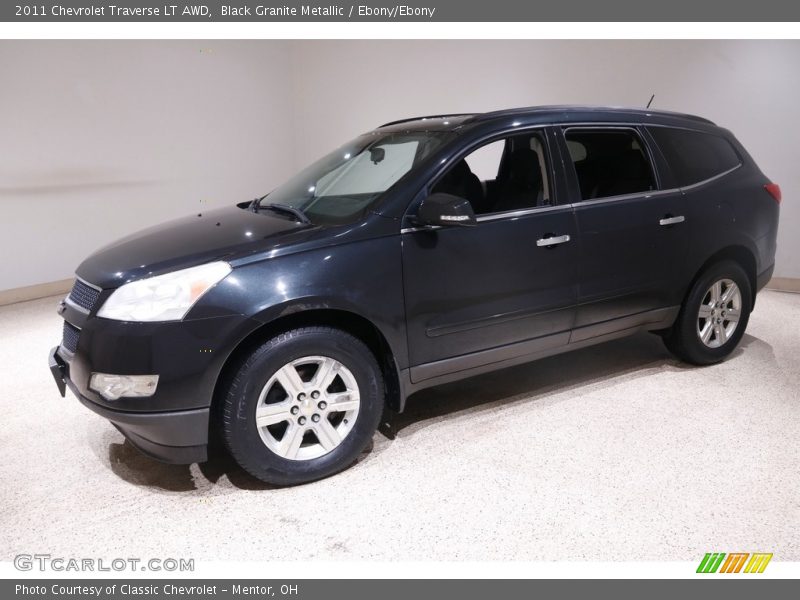 Black Granite Metallic / Ebony/Ebony 2011 Chevrolet Traverse LT AWD