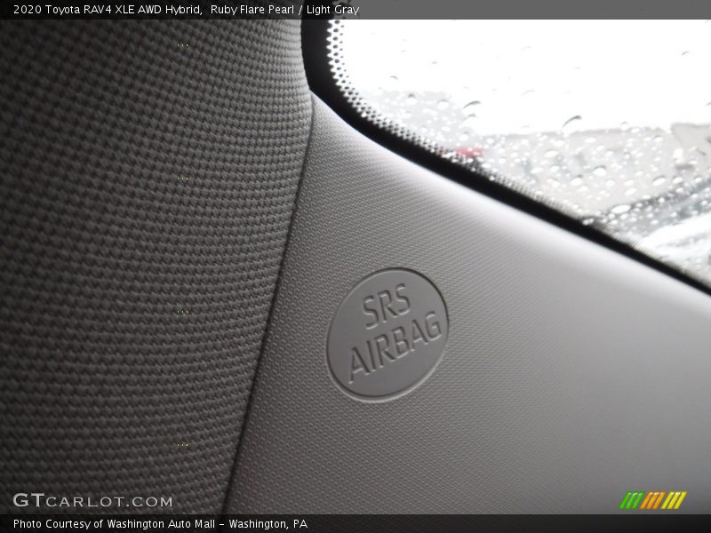Ruby Flare Pearl / Light Gray 2020 Toyota RAV4 XLE AWD Hybrid