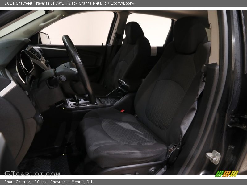 Black Granite Metallic / Ebony/Ebony 2011 Chevrolet Traverse LT AWD