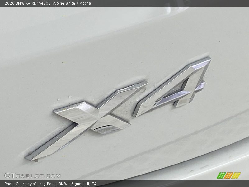 Alpine White / Mocha 2020 BMW X4 xDrive30i
