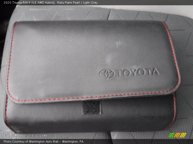 Ruby Flare Pearl / Light Gray 2020 Toyota RAV4 XLE AWD Hybrid