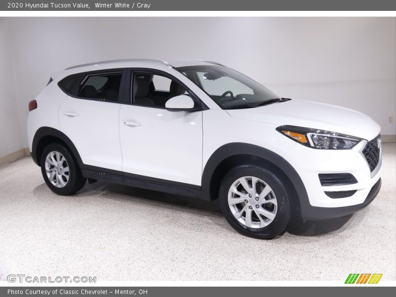 Winter White / Gray 2020 Hyundai Tucson Value
