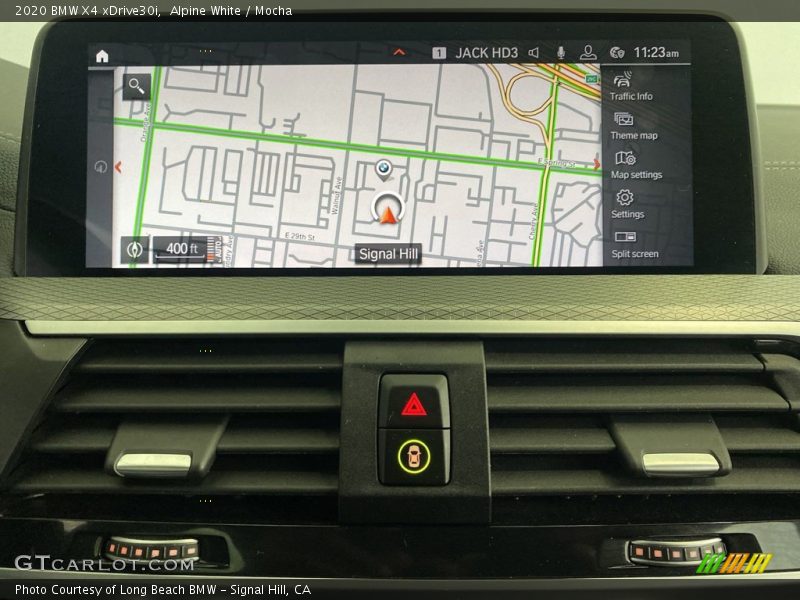 Navigation of 2020 X4 xDrive30i