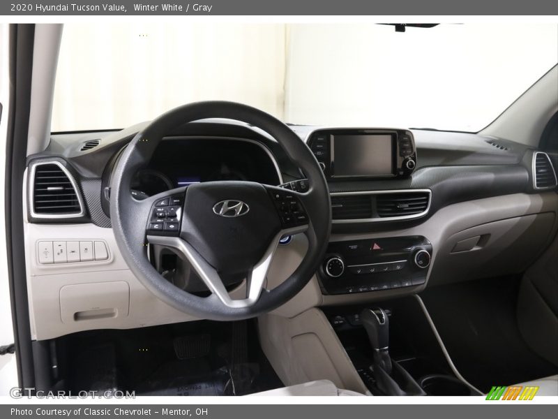 Winter White / Gray 2020 Hyundai Tucson Value