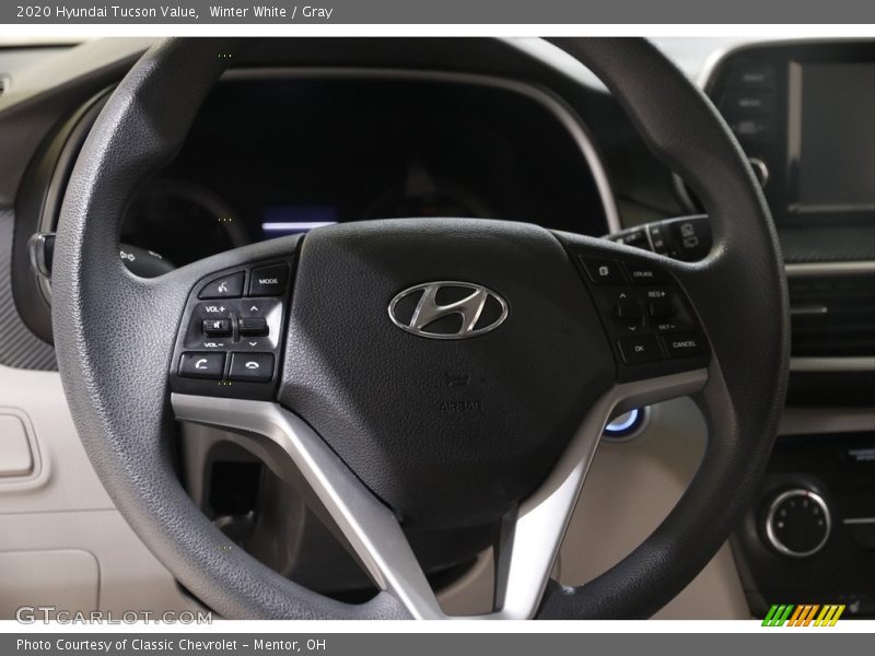 Winter White / Gray 2020 Hyundai Tucson Value