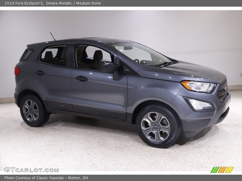 Smoke Metallic / Medium Stone 2019 Ford EcoSport S