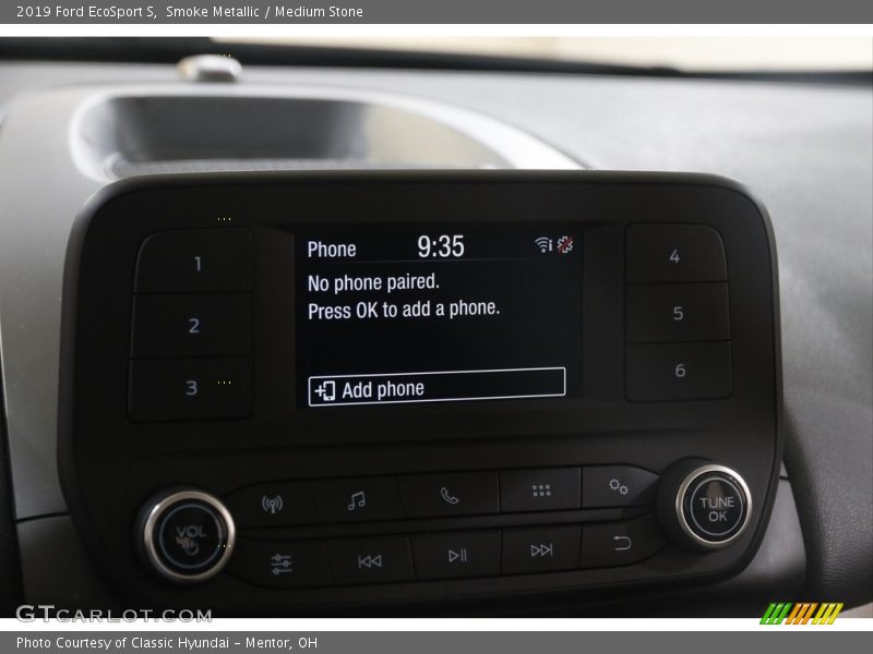 Smoke Metallic / Medium Stone 2019 Ford EcoSport S