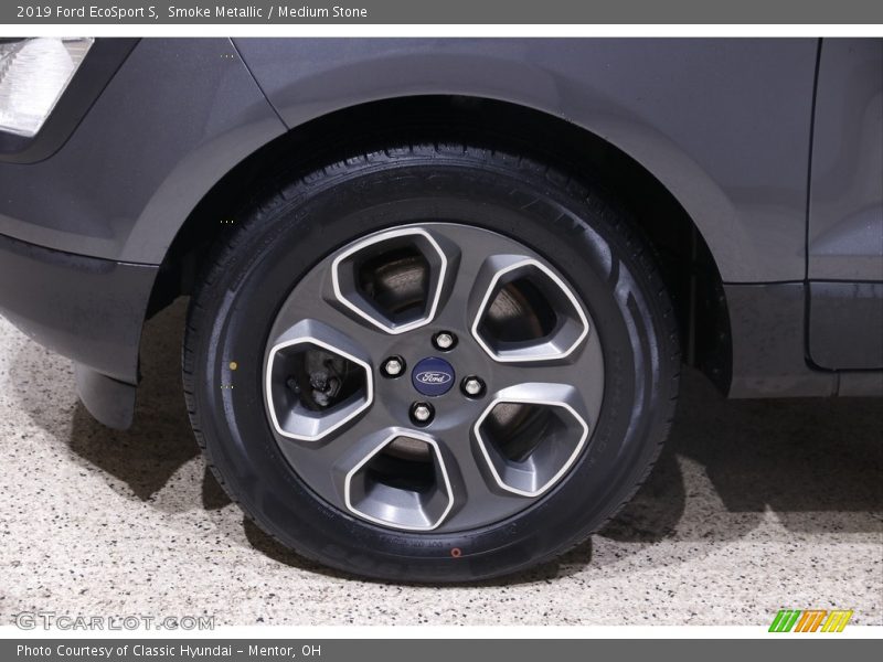 Smoke Metallic / Medium Stone 2019 Ford EcoSport S