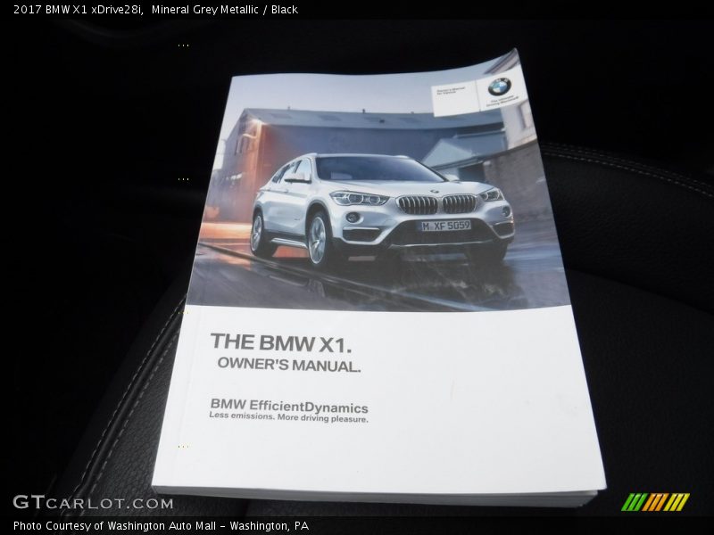 Mineral Grey Metallic / Black 2017 BMW X1 xDrive28i