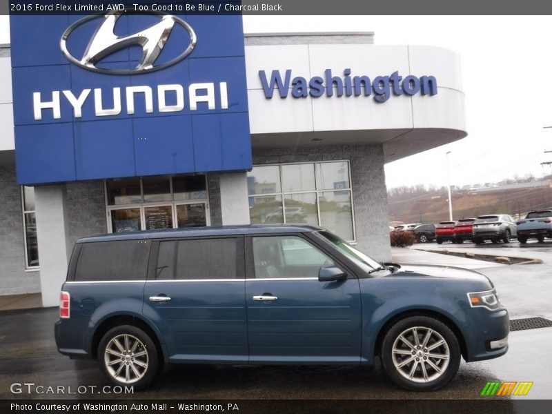 Too Good to Be Blue / Charcoal Black 2016 Ford Flex Limited AWD
