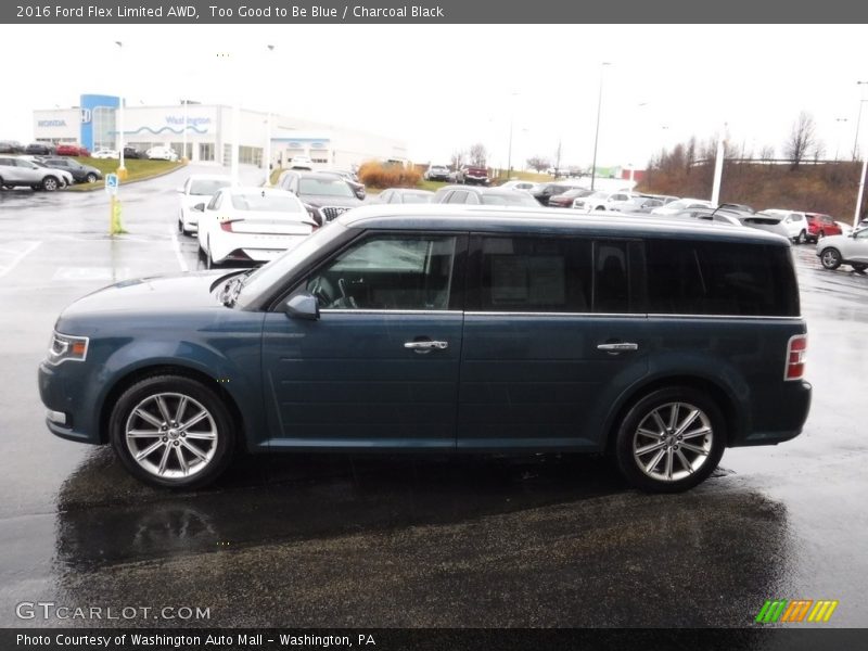 Too Good to Be Blue / Charcoal Black 2016 Ford Flex Limited AWD