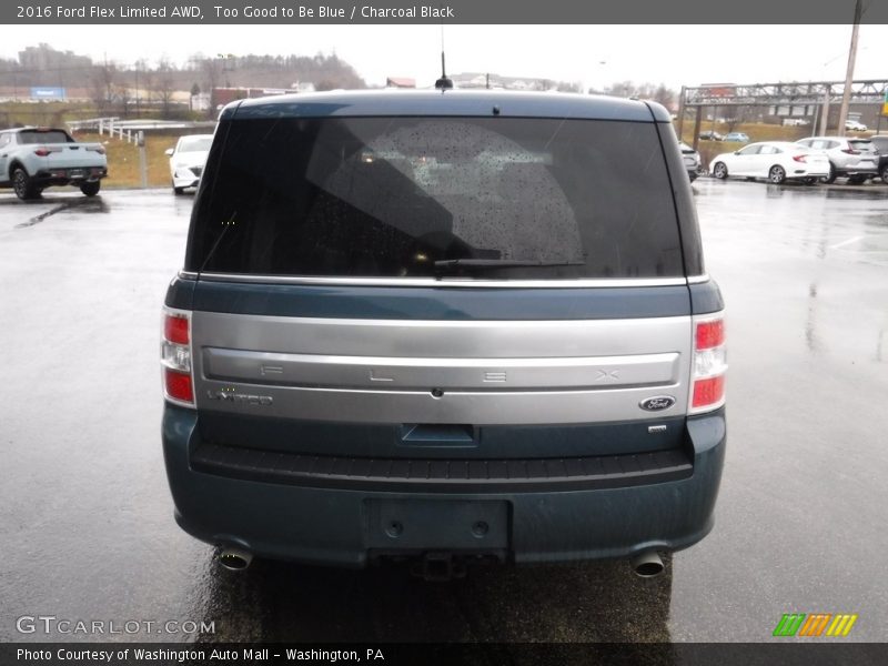 Too Good to Be Blue / Charcoal Black 2016 Ford Flex Limited AWD