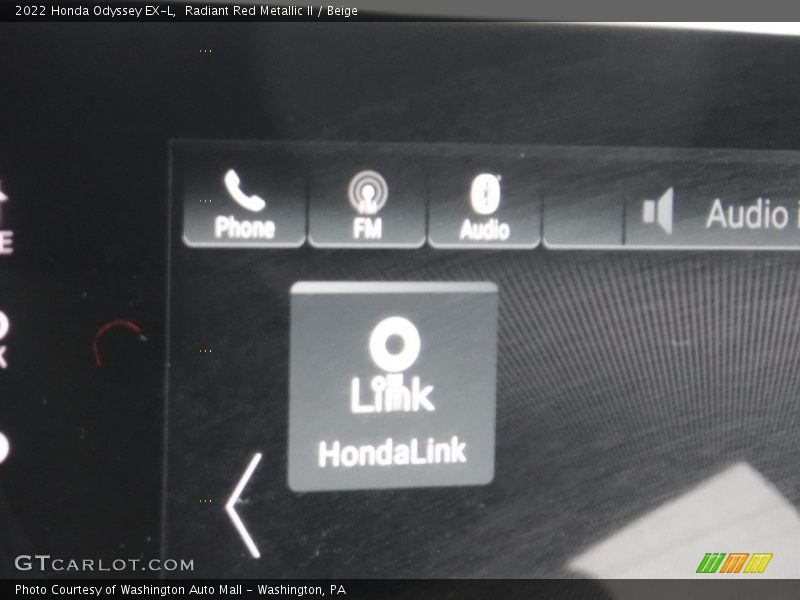 Radiant Red Metallic II / Beige 2022 Honda Odyssey EX-L