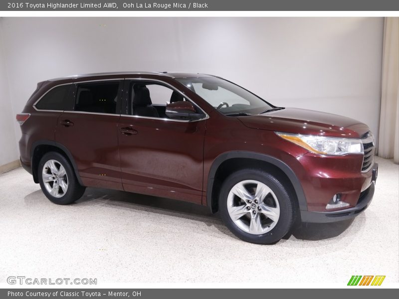 Ooh La La Rouge Mica / Black 2016 Toyota Highlander Limited AWD