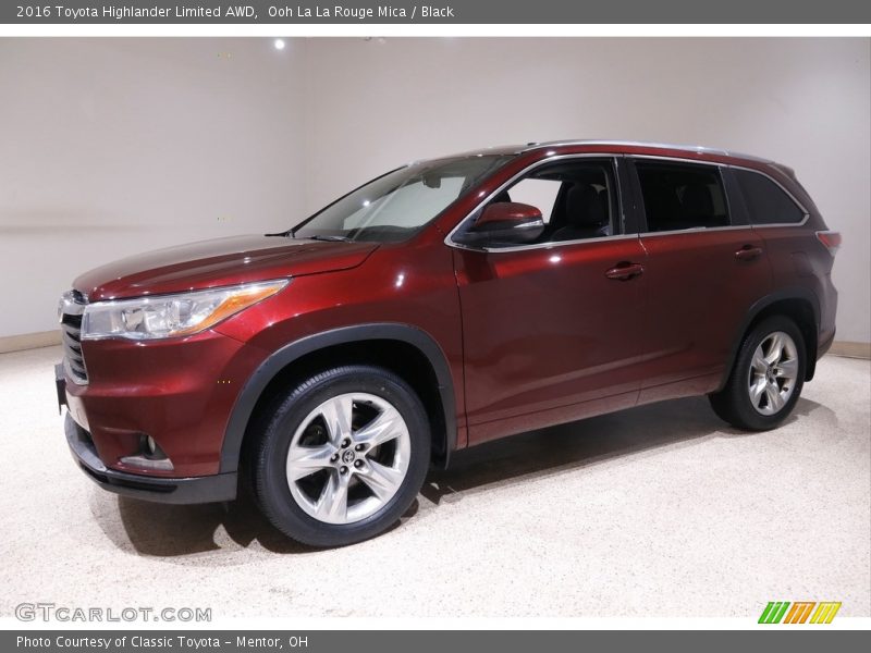 Ooh La La Rouge Mica / Black 2016 Toyota Highlander Limited AWD